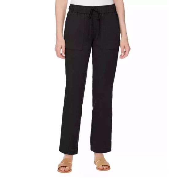 NWT BUFFALO DAVID BITTON Soft Tencel Pull-On Pants Women’s Size XXL Black Travel - Picture 3 of 8